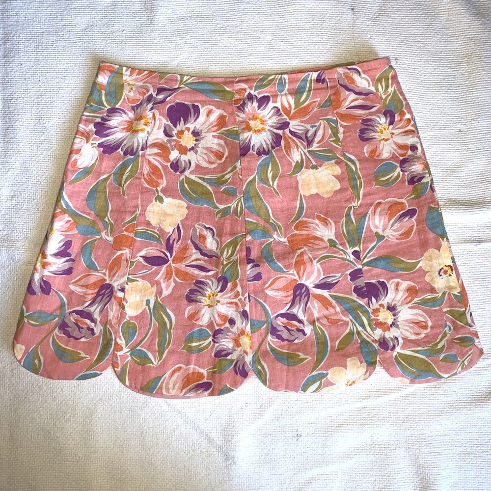 Pink floral skirt- Urban Outfitters